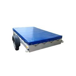 Plachta na prívesný vozík 2320 x 1320 mm, modrá, CZ výroba (tkaná plachtovina 650 g/m2)