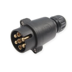 Zástrčka 7-pin skrutkovacia z čela, Erich Jaeger
