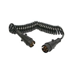 Prepojovací kábel špirálový 2 x 7-pin, 7 x 1 mm, PVC koncovky, MULTIPA