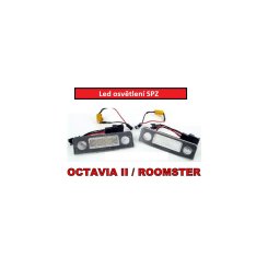 LED osvetlenie ŠPZ Škoda Octavia II, Roomster
