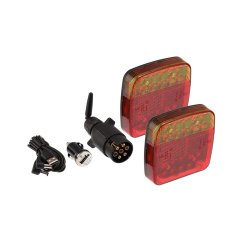 Sada bezdrôtových magnetických LED svetiel, vysielač 7-pin, Carmotion